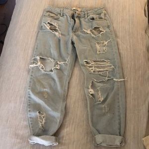Forever 21 Ripped Jeans